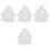 4Pièces Voiles Blancs Accessoires Coiffure Fins 3