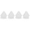 4Pièces Voiles Blancs Accessoires Coiffure Fins 4
