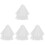 4Pièces Voiles Blancs Accessoires Coiffure Fins 2