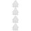 4Pièces Voiles Blancs Accessoires Coiffure Fins 8