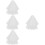 4Pièces Voiles Blancs Accessoires Coiffure Fins 7