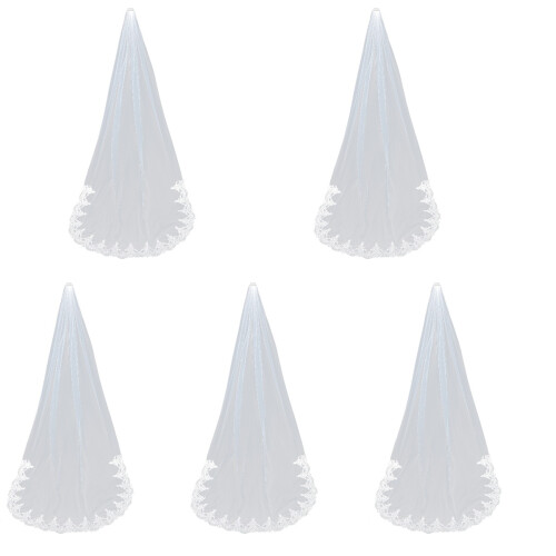 5Pièces Voiles De En Longue 1