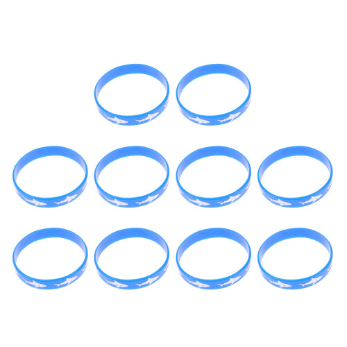 30Pièces Bracelet Requin Silicone Décoration Enfants