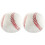 2Pz Palla Baseball Per Bambini Indoor Outdoor Bianco 2