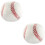 2Pz Palla Baseball Per Bambini Indoor Outdoor Bianco 6