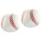 2Pz Palla Baseball Per Bambini Indoor Outdoor Bianco 4
