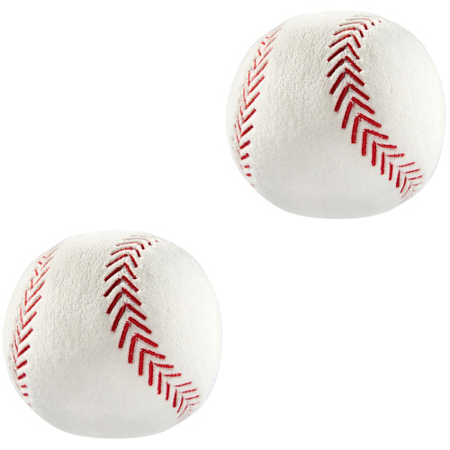 2Pz Palla Baseball Per Bambini Indoor Outdoor Bianco 2