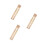 3Pz Trasparenti Dorati Ultrathin Per Look Chic 7
