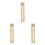 3Pz Trasparenti Dorati Ultrathin Per Look Chic 3