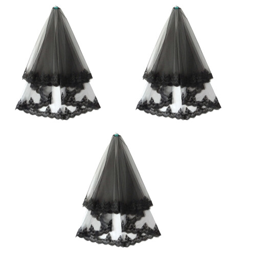 3Pz Sposa in Tulle Con , Per Cerimonia 2