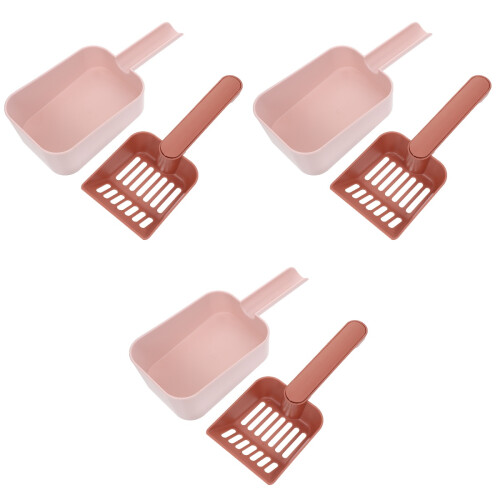 3Set Lettiera Rosa Per Animali, E 2