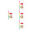 4Set Bastoni Pinata Per Bambini Party 4