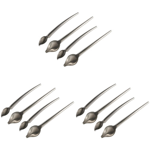 12Pz Gadget Cucchiai Per Salsa E Dolci in Acciaio 1