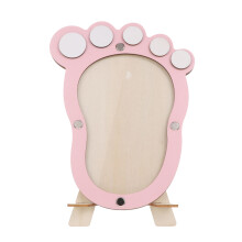 2Pz Foto Baby Rosa Decorazione