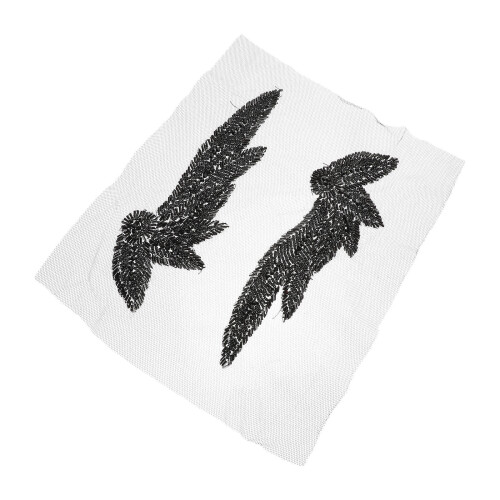 3Paia Patches Neri Per Borse E Articoli Da Cucito