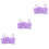 3Pz Crop Top Viola Maniche in Poliestere 6