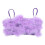3Pz Crop Top Viola Maniche in Poliestere 2