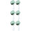 6Pz Bouquet Sposa Verde Per Composizioni Floreali 8