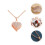 2Pz Collana Rame Rosa Gold Per Ogni 10