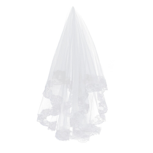2Pz Nuziale Lungo in Tulle E Per Decorazioni