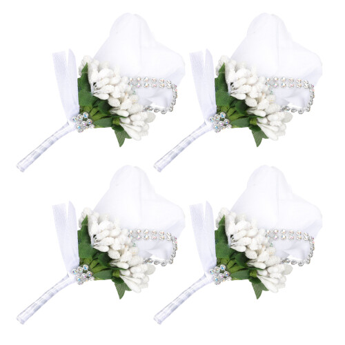 12Pz Spilla Rose Corsage Matrimonio E Formali