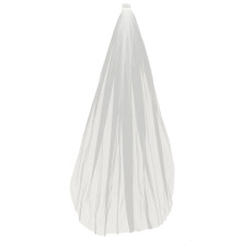 3Pz Sposa Beige Lungo Decorativi Con Pettine
