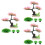 3Set Piante Rosa Per Decor Albero 7