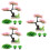 3Set Piante Rosa Per Decor Albero 8
