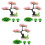 3Set Piante Rosa Per Decor Albero 4