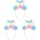 3Pz Fasce Party Mermaid Design 3