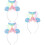 3Pz Fasce Party Mermaid Design 8