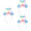3Pz Fasce Party Mermaid Design 7