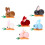 6Pz Decorazioni Coniglio Peluche Per Party 4