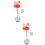 2Set Cartoon Fortuna Per Accessorio 7