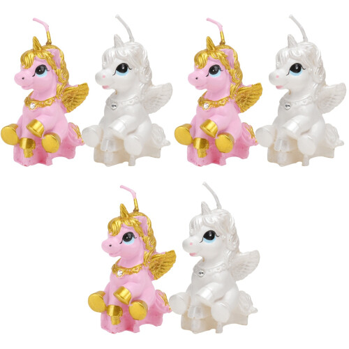 6Pz Compleanno Unicorno, E Eleganti Per Torte 2