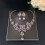 2Set Viola Matrimonio Collana E Pendente Sposa 10