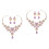 2Set Viola Matrimonio Collana E Pendente Sposa 4