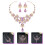 2Set Viola Matrimonio Collana E Pendente Sposa 8