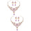 2Set Viola Matrimonio Collana E Pendente Sposa 7
