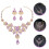 2Set Viola Matrimonio Collana E Pendente Sposa 9