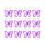 200St Mesh Applique Paars - DIY Craft En Bruiloft Versiering 1