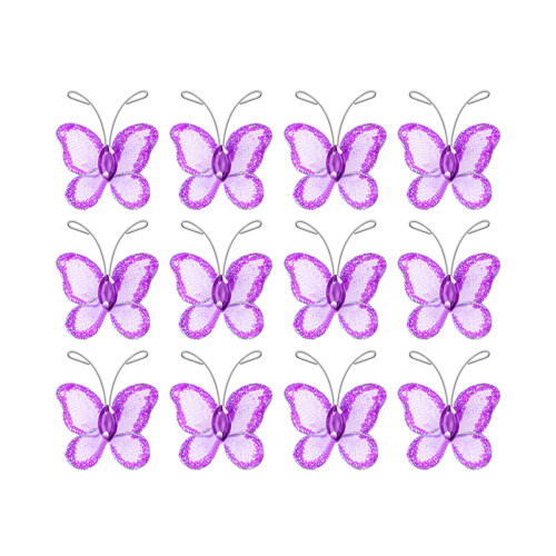 200St Mesh Applique Paars - DIY Craft En Bruiloft Versiering