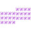 200St Mesh Applique Paars - DIY Craft En Bruiloft Versiering 4