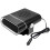 2St Compacte Draagbare Auto Verwarming Windscherm Ontdooier Zwart 2
