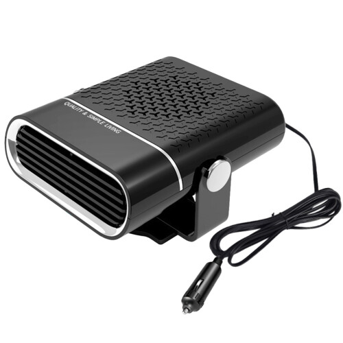 2St Compacte Draagbare Auto Verwarming Windscherm Ontdooier Zwart 1