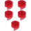 5Rolls Safe Red Decorative Ribbon for DIY Crafts and Gift Wrapping 7