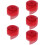 5Rolls Safe Red Decorative Ribbon for DIY Crafts and Gift Wrapping 10