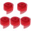 5Rolls Safe Red Decorative Ribbon for DIY Crafts and Gift Wrapping 2