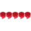 5Rolls Safe Red Decorative Ribbon for DIY Crafts and Gift Wrapping 9