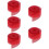 5Rolls Safe Red Decorative Ribbon for DIY Crafts and Gift Wrapping 11